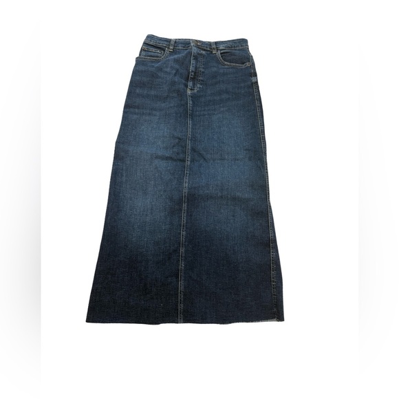 Zara ZW High Rise Long Denim Skirt – Size L – Brand New - Picture 2 of 2